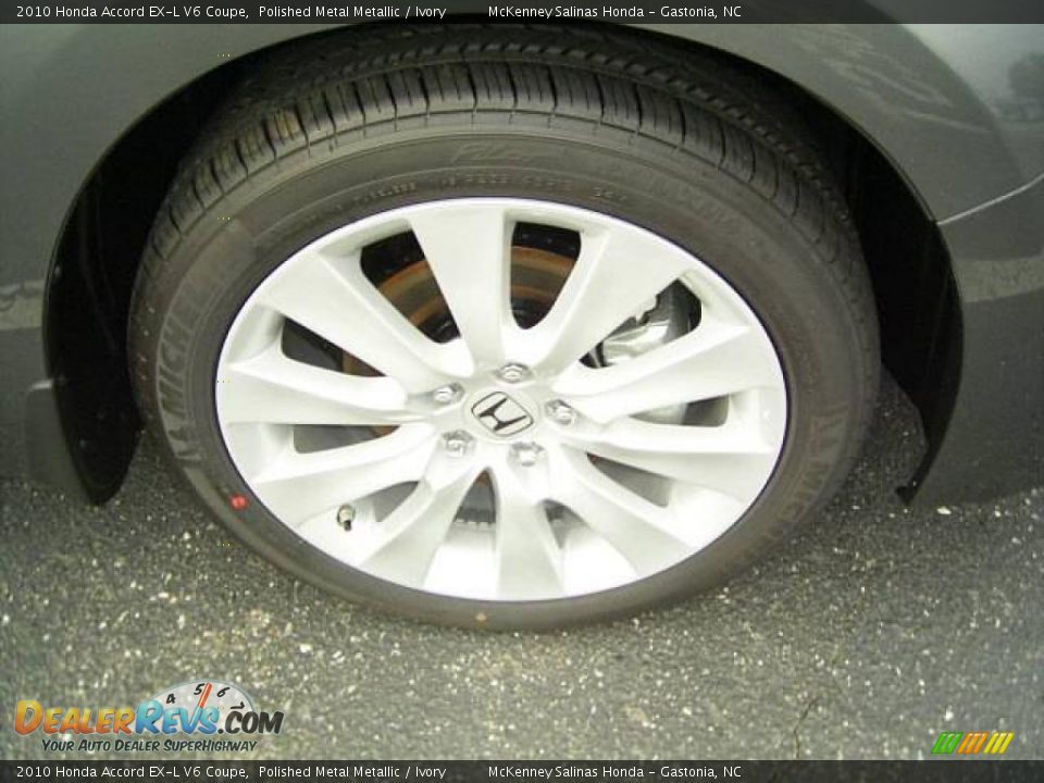 2010 Honda Accord EX-L V6 Coupe Polished Metal Metallic / Ivory Photo #18