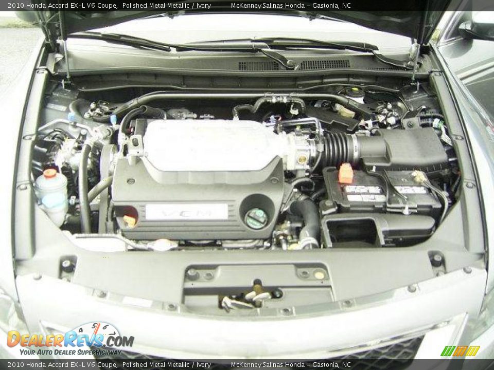 2010 Honda Accord EX-L V6 Coupe Polished Metal Metallic / Ivory Photo #20