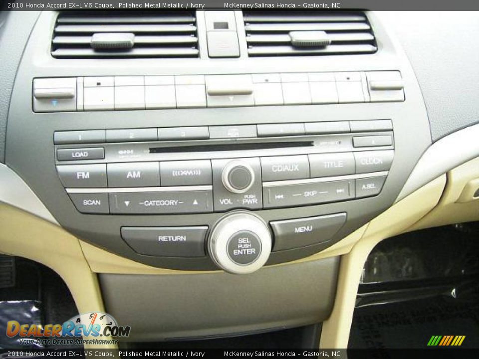 2010 Honda Accord EX-L V6 Coupe Polished Metal Metallic / Ivory Photo #24