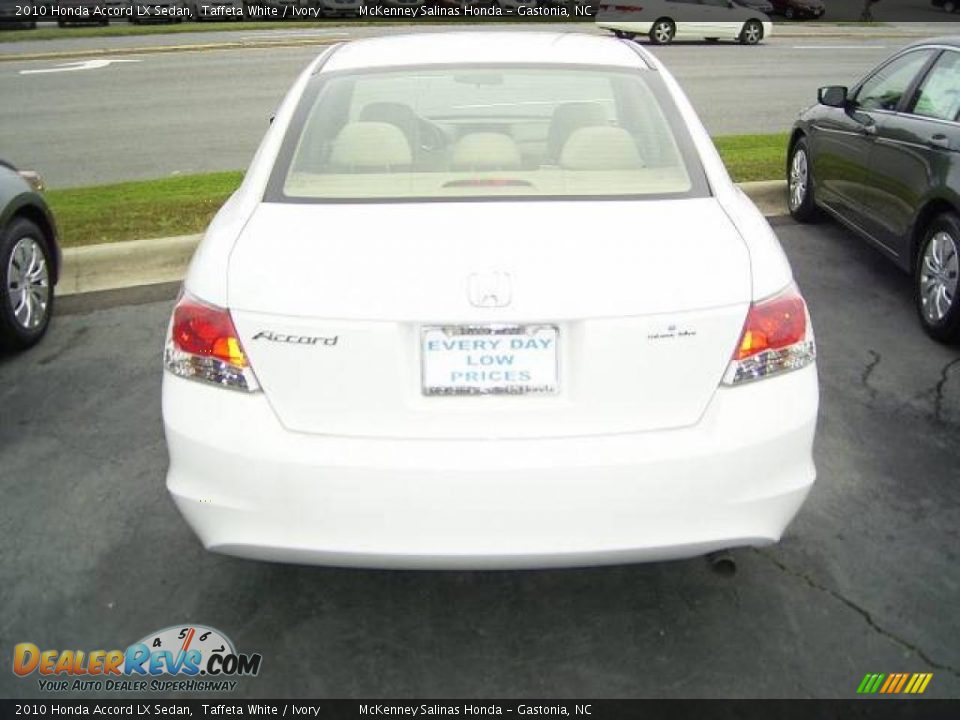 2010 Honda Accord LX Sedan Taffeta White / Ivory Photo #3