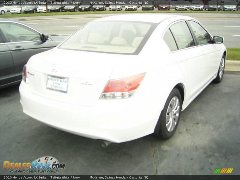2010 Honda Accord LX Sedan Taffeta White / Ivory Photo #4