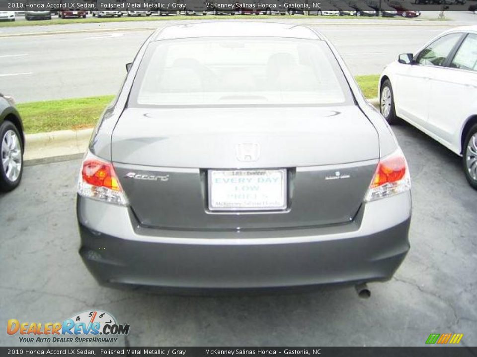 2010 Honda Accord LX Sedan Polished Metal Metallic / Gray Photo #3