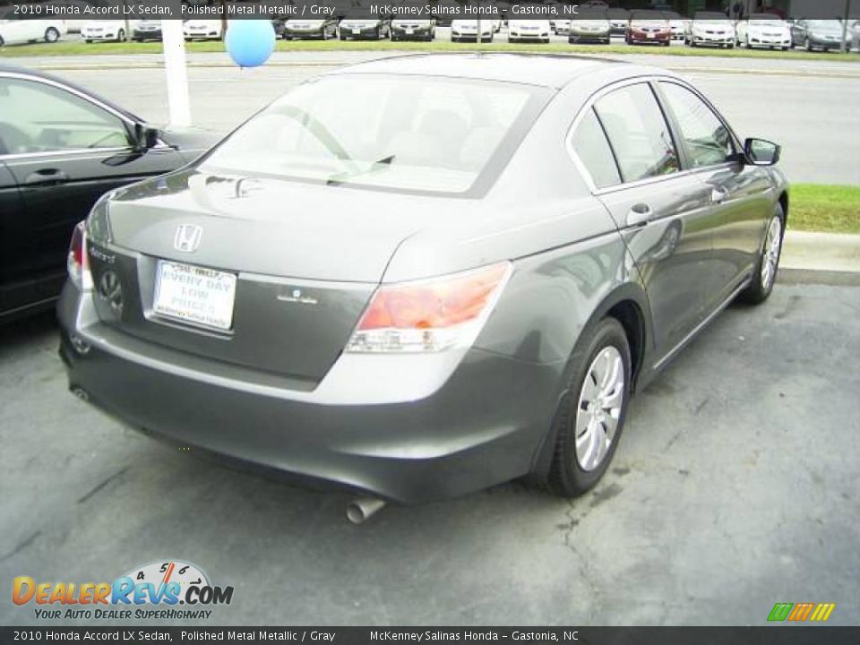 2010 Honda Accord LX Sedan Polished Metal Metallic / Gray Photo #4