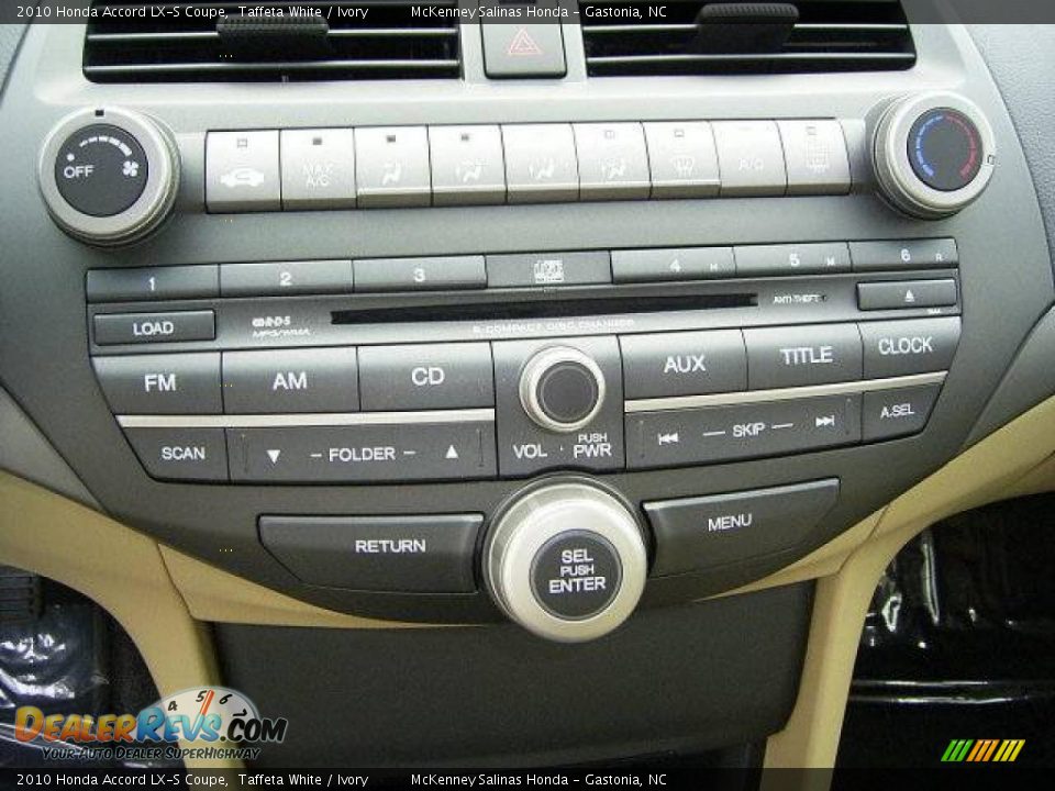 2010 Honda Accord LX-S Coupe Taffeta White / Ivory Photo #23