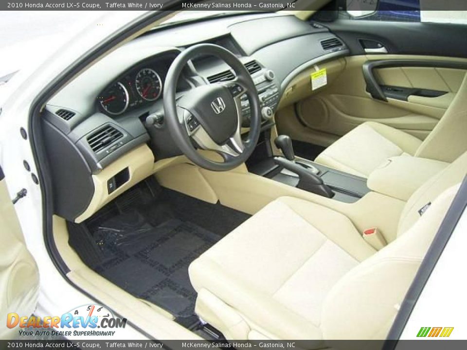 2010 Honda Accord LX-S Coupe Taffeta White / Ivory Photo #27