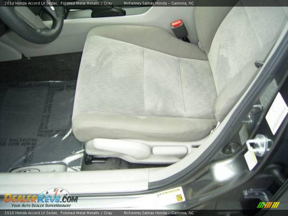 2010 Honda Accord LX Sedan Polished Metal Metallic / Gray Photo #8