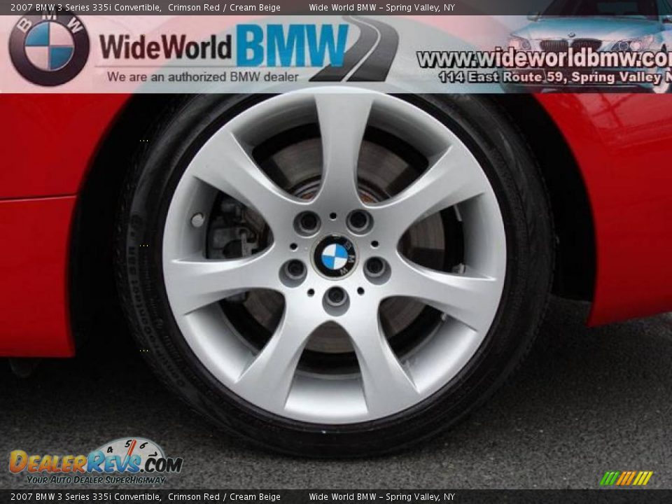 2007 BMW 3 Series 335i Convertible Crimson Red / Cream Beige Photo #4