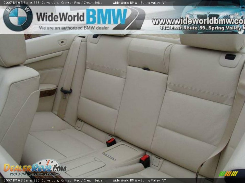 2007 BMW 3 Series 335i Convertible Crimson Red / Cream Beige Photo #7