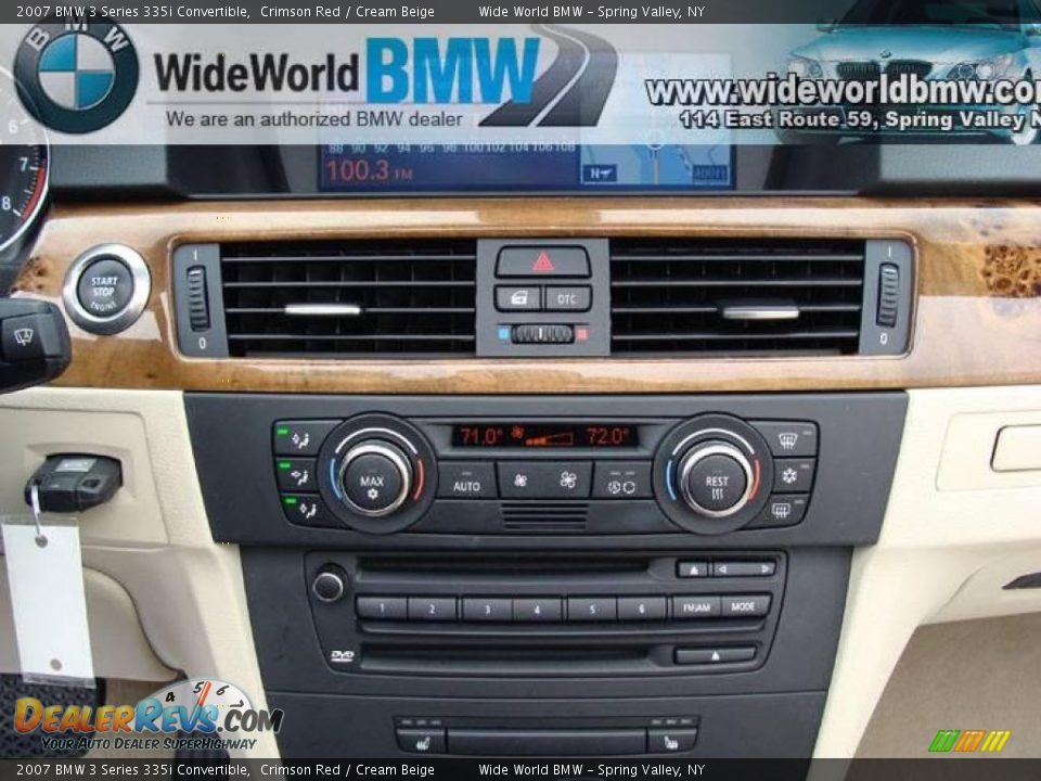 2007 BMW 3 Series 335i Convertible Crimson Red / Cream Beige Photo #12