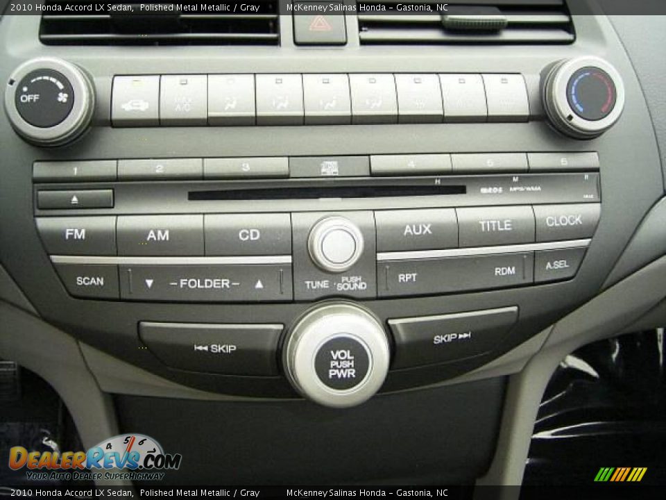 2010 Honda Accord LX Sedan Polished Metal Metallic / Gray Photo #25
