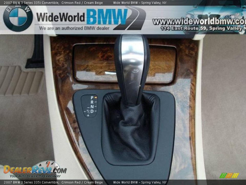 2007 BMW 3 Series 335i Convertible Crimson Red / Cream Beige Photo #13