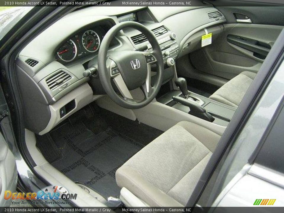 2010 Honda Accord LX Sedan Polished Metal Metallic / Gray Photo #28