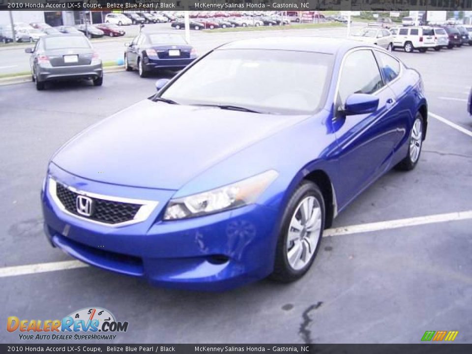 2010 Honda Accord LX-S Coupe Belize Blue Pearl / Black Photo #1