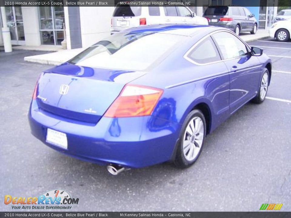 2010 Honda Accord LX-S Coupe Belize Blue Pearl / Black Photo #4