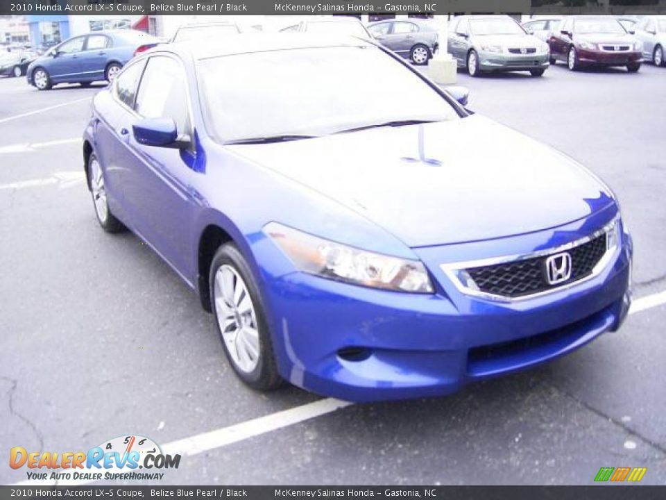 2010 Honda Accord LX-S Coupe Belize Blue Pearl / Black Photo #5