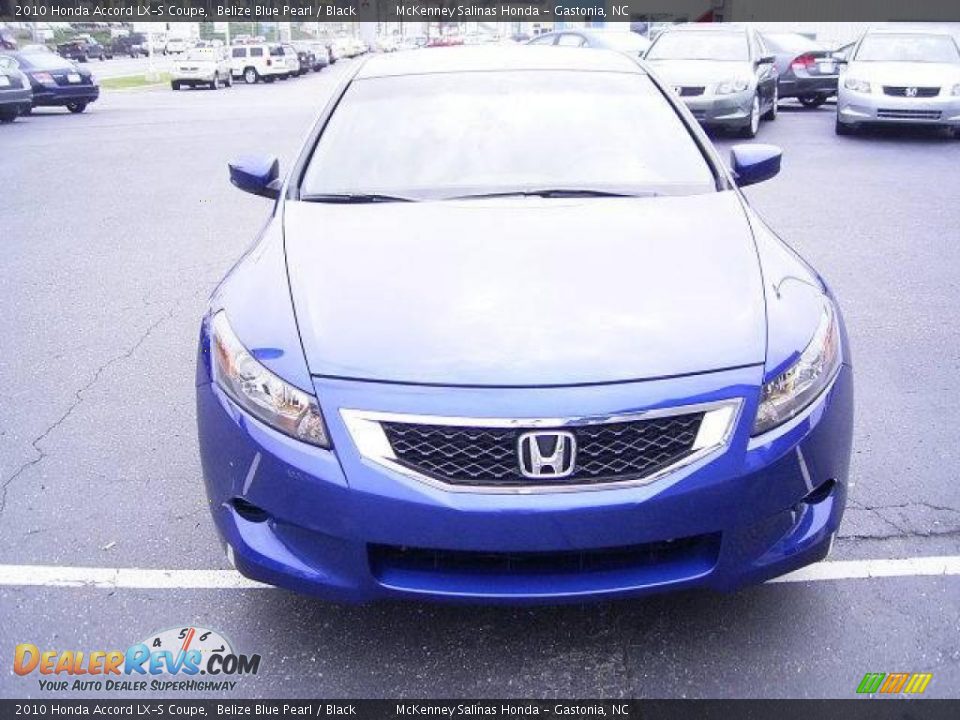 2010 Honda Accord LX-S Coupe Belize Blue Pearl / Black Photo #6