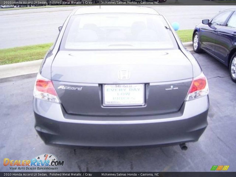2010 Honda Accord LX Sedan Polished Metal Metallic / Gray Photo #3