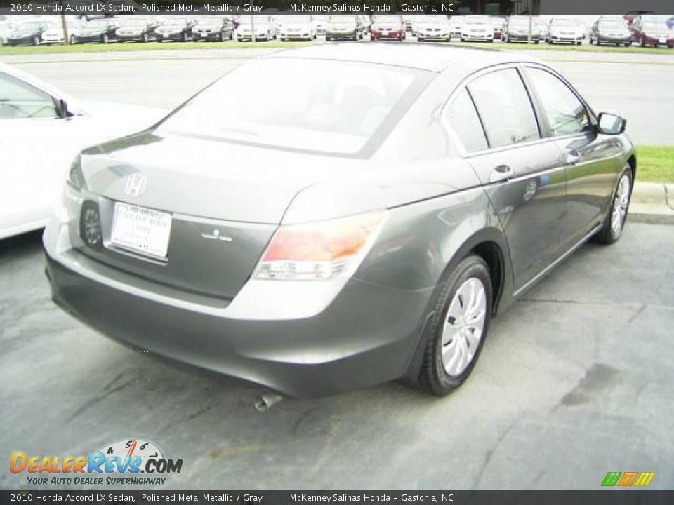 2010 Honda Accord LX Sedan Polished Metal Metallic / Gray Photo #4