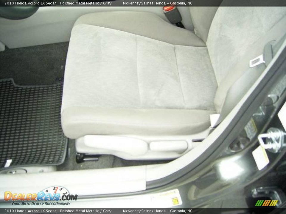 2010 Honda Accord LX Sedan Polished Metal Metallic / Gray Photo #8