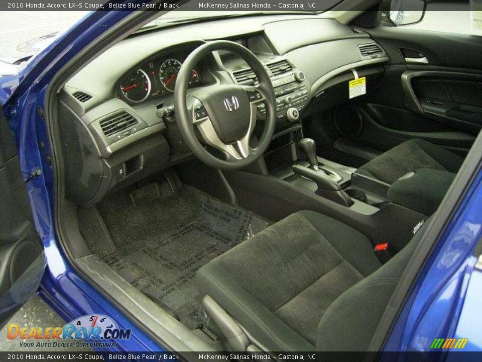 2010 Honda Accord LX-S Coupe Belize Blue Pearl / Black Photo #27