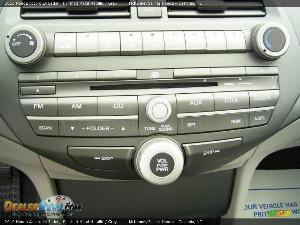 2010 Honda Accord LX Sedan Polished Metal Metallic / Gray Photo #23