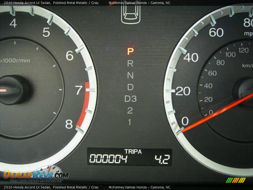 2010 Honda Accord LX Sedan Polished Metal Metallic / Gray Photo #25