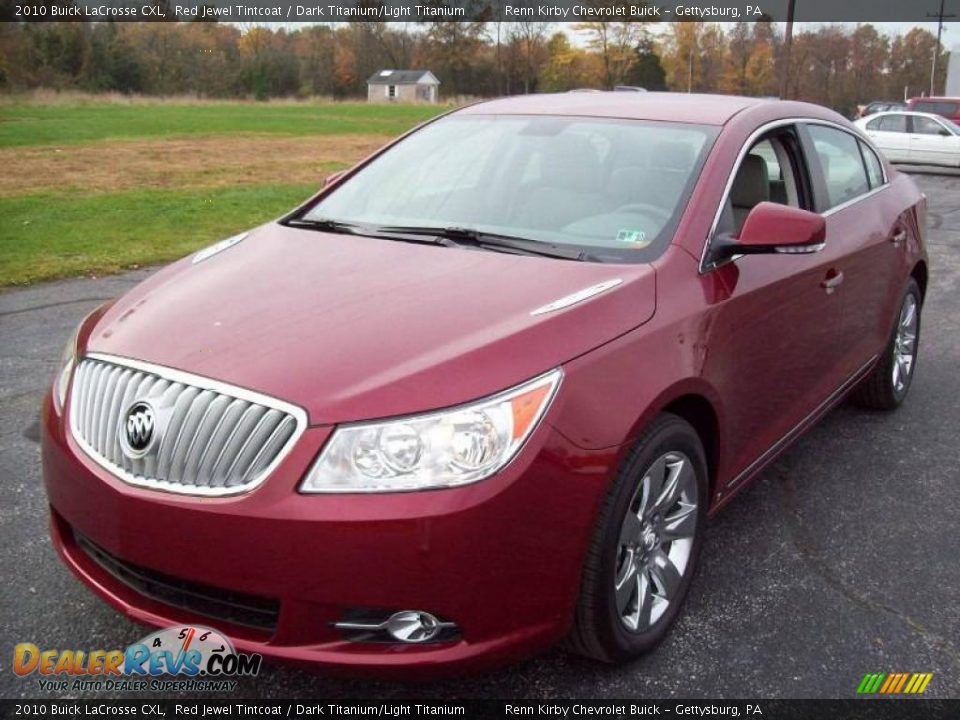 2010 Buick LaCrosse CXL Red Jewel Tintcoat / Dark Titanium/Light Titanium Photo #2