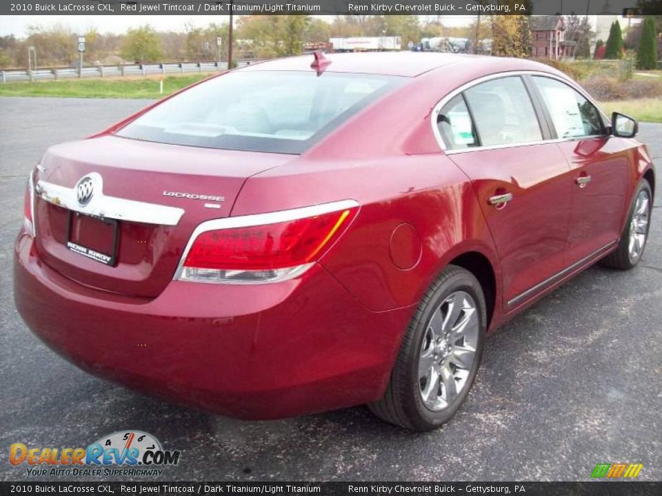 2010 Buick LaCrosse CXL Red Jewel Tintcoat / Dark Titanium/Light Titanium Photo #3