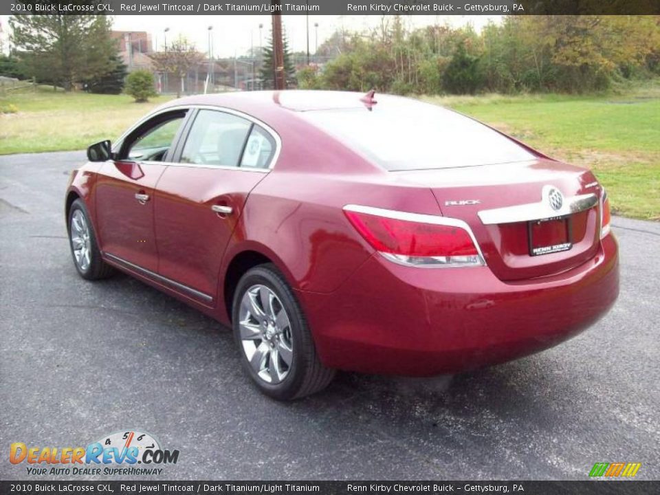 2010 Buick LaCrosse CXL Red Jewel Tintcoat / Dark Titanium/Light Titanium Photo #4