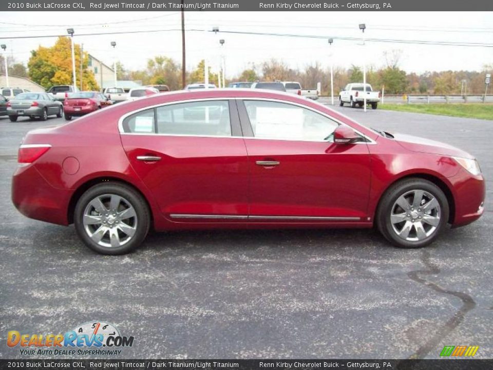 2010 Buick LaCrosse CXL Red Jewel Tintcoat / Dark Titanium/Light Titanium Photo #5