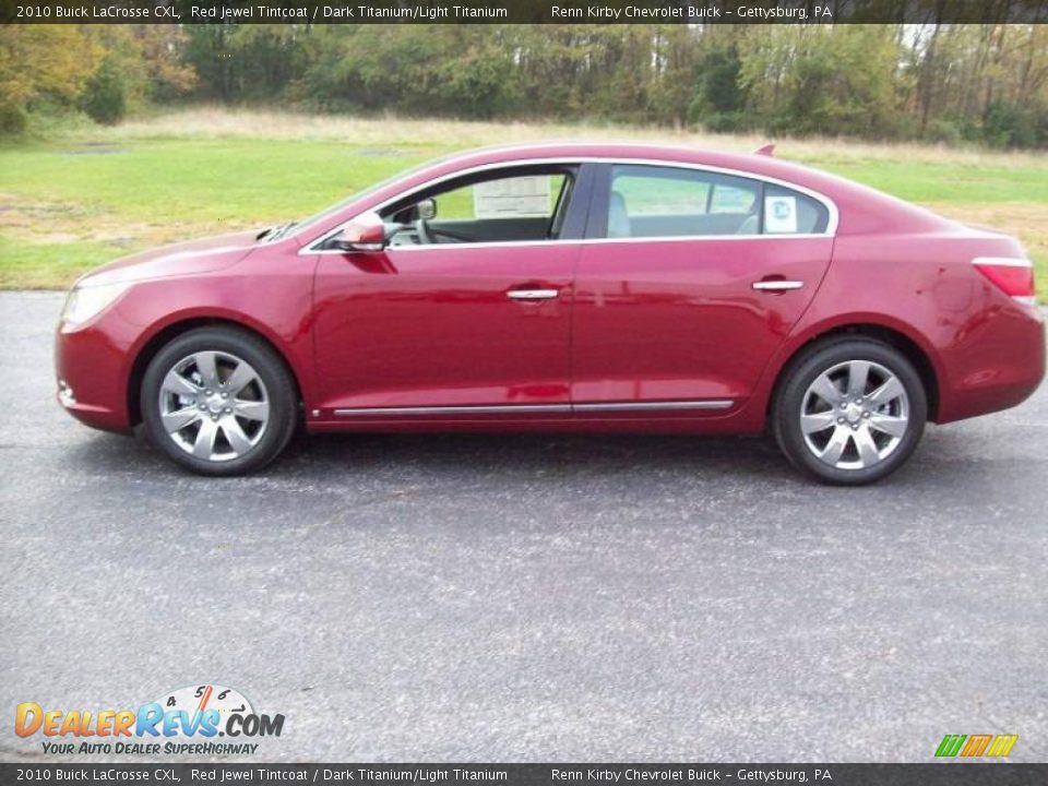 2010 Buick LaCrosse CXL Red Jewel Tintcoat / Dark Titanium/Light Titanium Photo #6