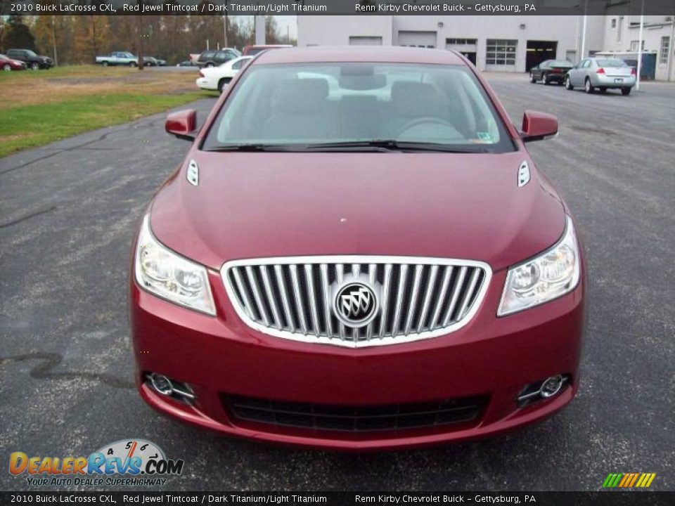 2010 Buick LaCrosse CXL Red Jewel Tintcoat / Dark Titanium/Light Titanium Photo #9