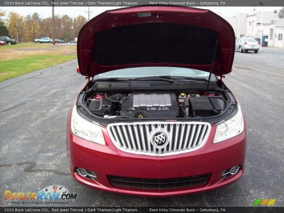 2010 Buick LaCrosse CXL Red Jewel Tintcoat / Dark Titanium/Light Titanium Photo #11