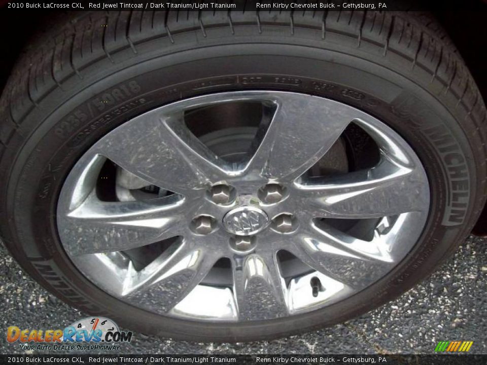2010 Buick LaCrosse CXL Red Jewel Tintcoat / Dark Titanium/Light Titanium Photo #12
