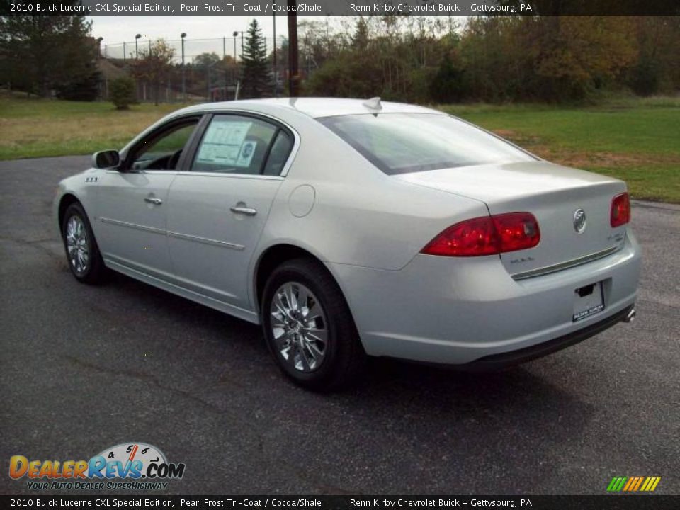 2010 Buick Lucerne CXL Special Edition Pearl Frost Tri-Coat / Cocoa/Shale Photo #4