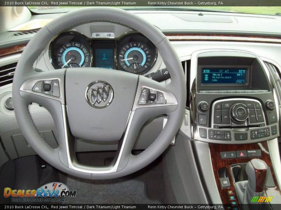 2010 Buick LaCrosse CXL Red Jewel Tintcoat / Dark Titanium/Light Titanium Photo #15