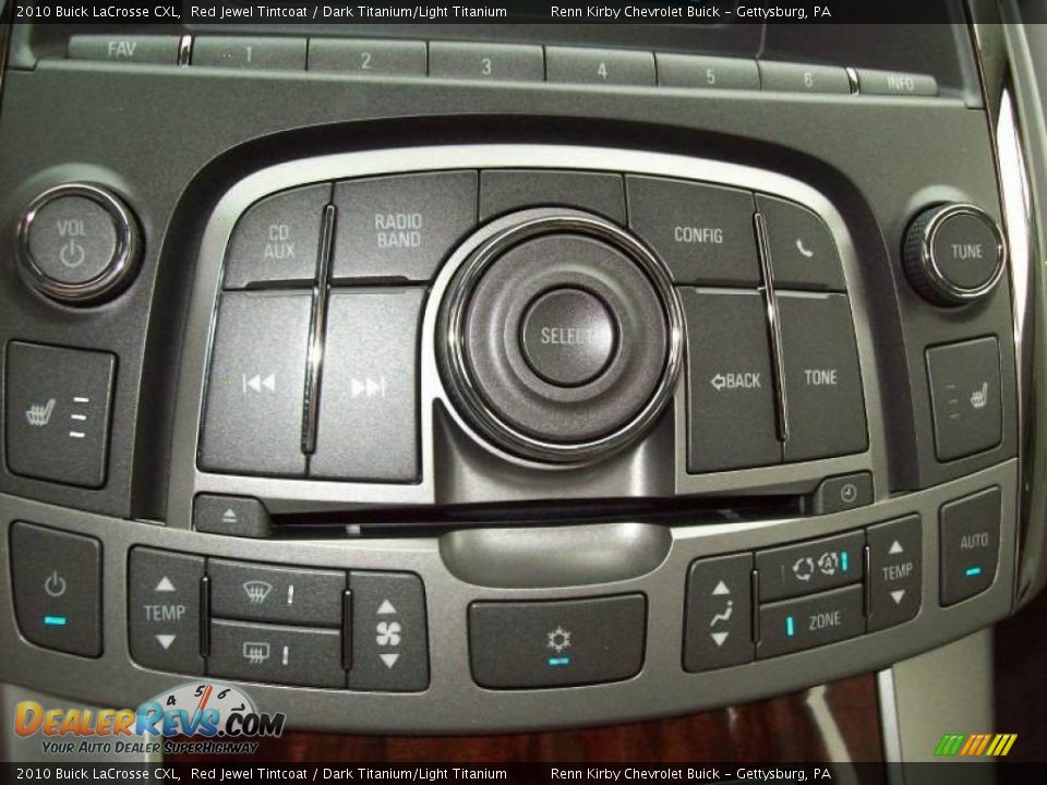 2010 Buick LaCrosse CXL Red Jewel Tintcoat / Dark Titanium/Light Titanium Photo #18