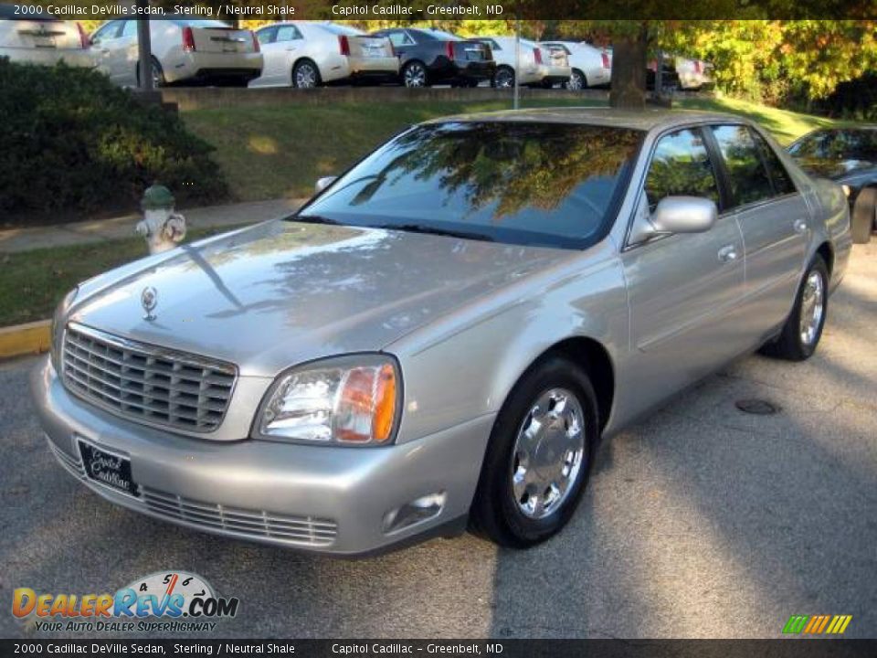 2000 Cadillac DeVille Sedan Sterling / Neutral Shale Photo #8