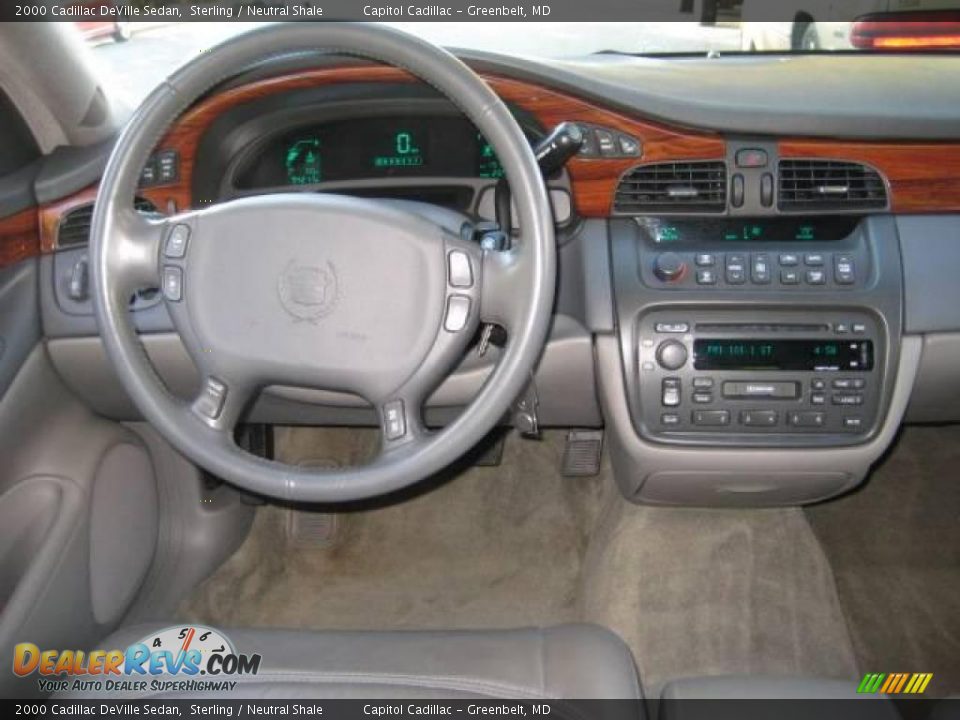 2000 Cadillac DeVille Sedan Sterling / Neutral Shale Photo #14