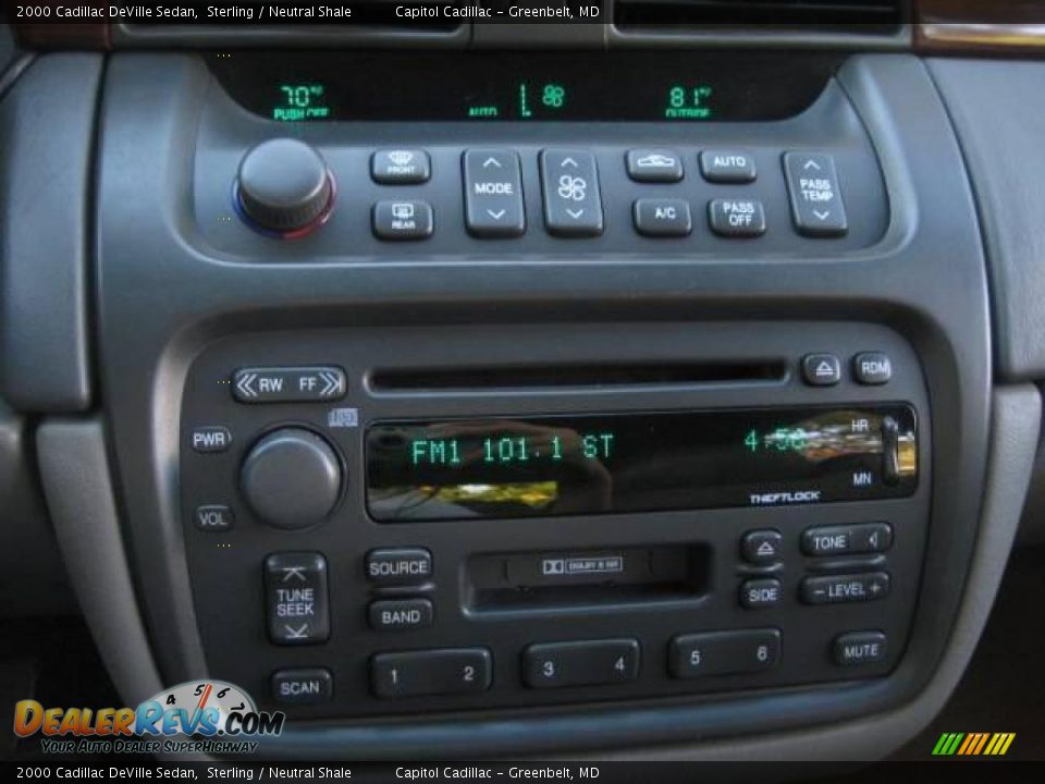 2000 Cadillac DeVille Sedan Sterling / Neutral Shale Photo #15