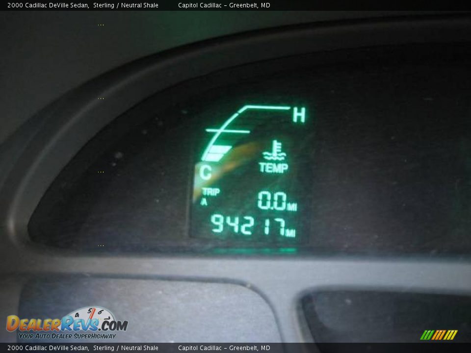 2000 Cadillac DeVille Sedan Sterling / Neutral Shale Photo #20