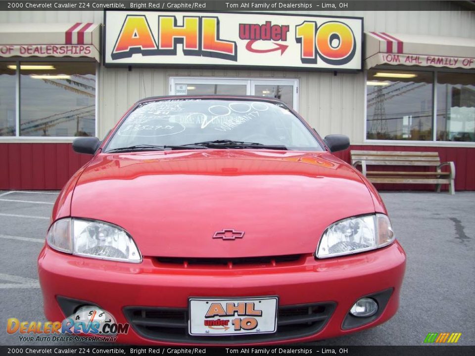 2000 Chevrolet Cavalier Z24 Convertible Bright Red / Graphite/Red Photo #1