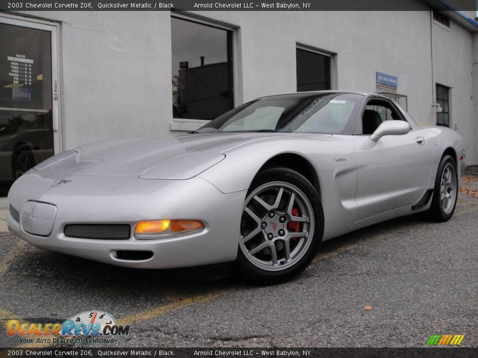 2003 Chevrolet Corvette Z06 Quicksilver Metallic / Black Photo #1