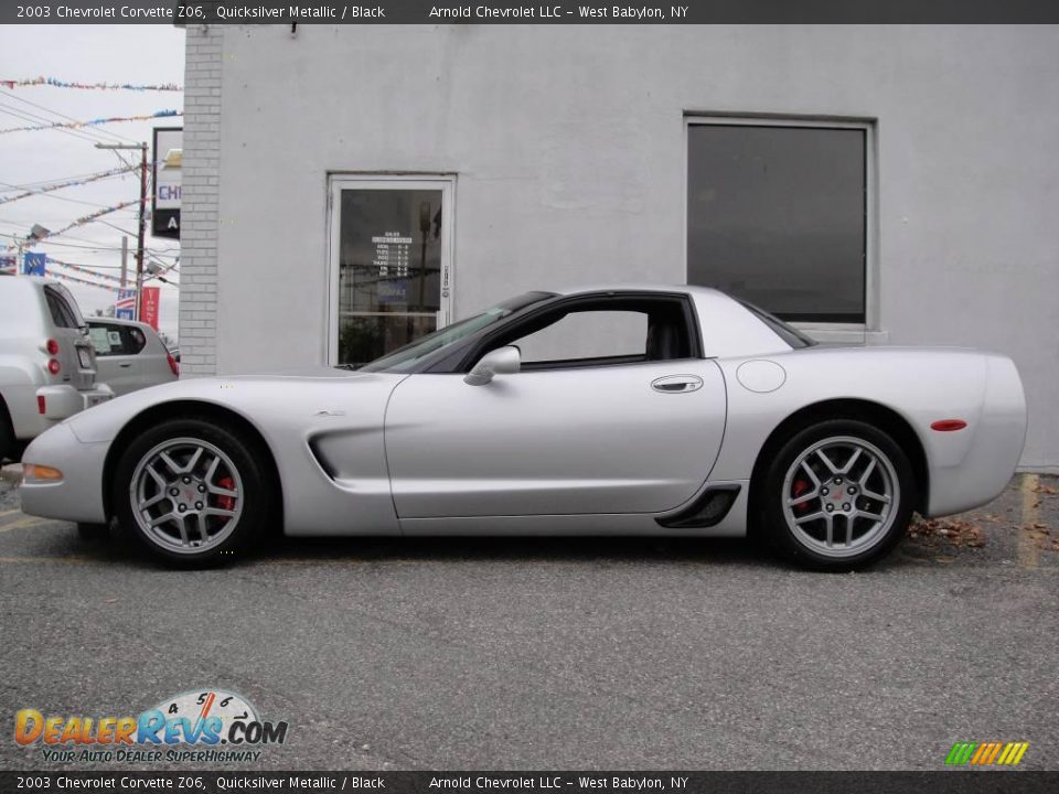 2003 Chevrolet Corvette Z06 Quicksilver Metallic / Black Photo #3
