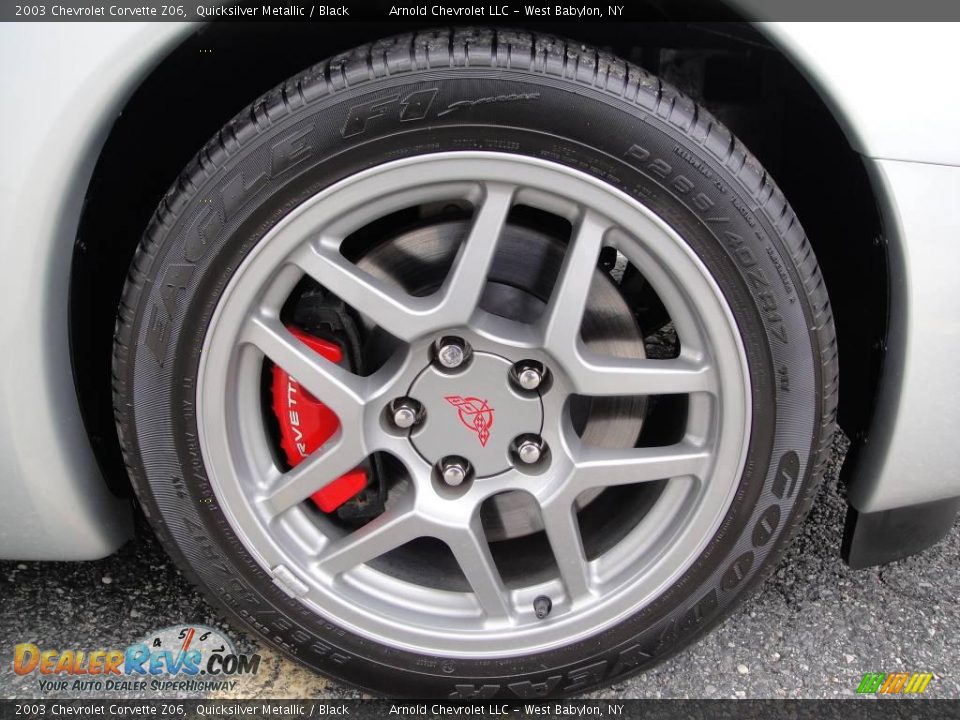 2003 Chevrolet Corvette Z06 Quicksilver Metallic / Black Photo #8