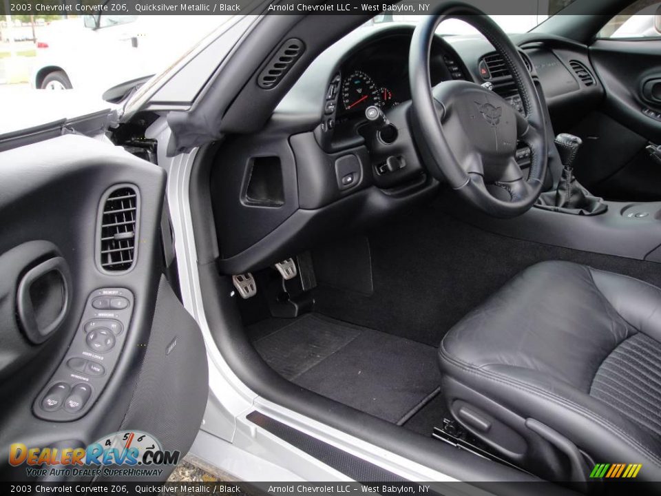 2003 Chevrolet Corvette Z06 Quicksilver Metallic / Black Photo #12