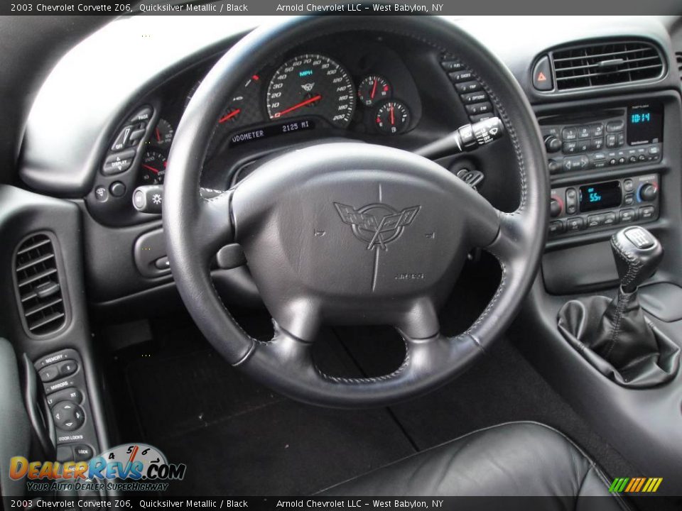 2003 Chevrolet Corvette Z06 Quicksilver Metallic / Black Photo #13