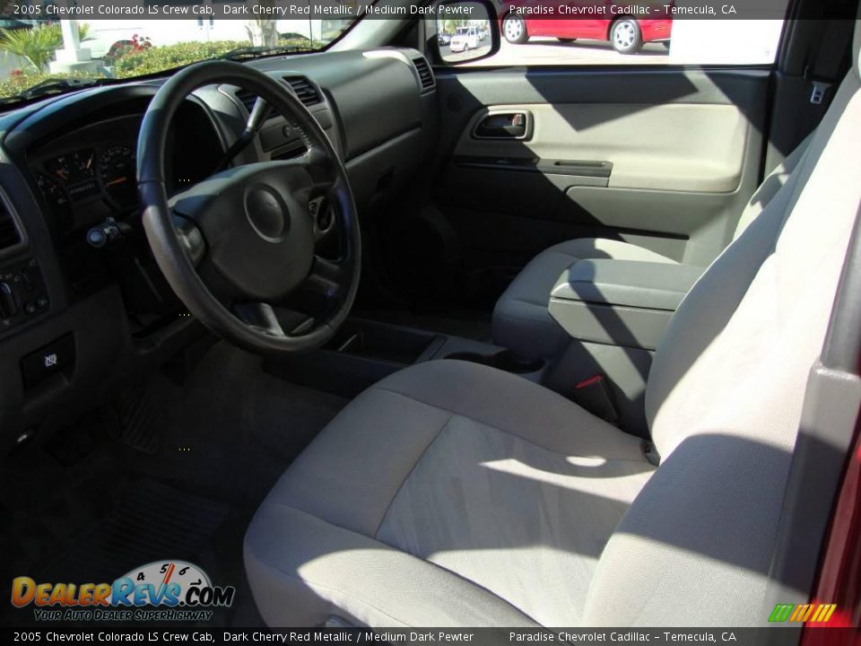 2005 Chevrolet Colorado LS Crew Cab Dark Cherry Red Metallic / Medium Dark Pewter Photo #9
