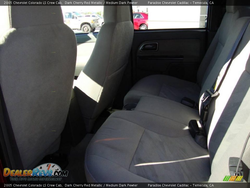 2005 Chevrolet Colorado LS Crew Cab Dark Cherry Red Metallic / Medium Dark Pewter Photo #10