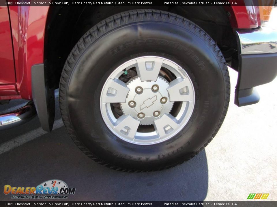 2005 Chevrolet Colorado LS Crew Cab Dark Cherry Red Metallic / Medium Dark Pewter Photo #13